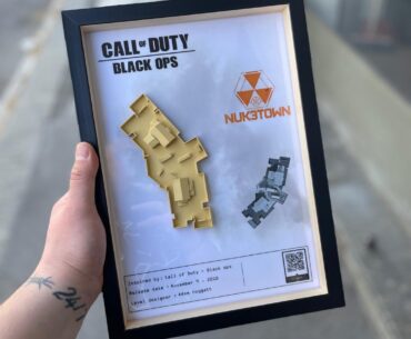 Black Ops Nuketown minimap 3D printed