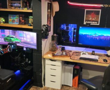 My hybrid racing/desktop gaming battlestation.