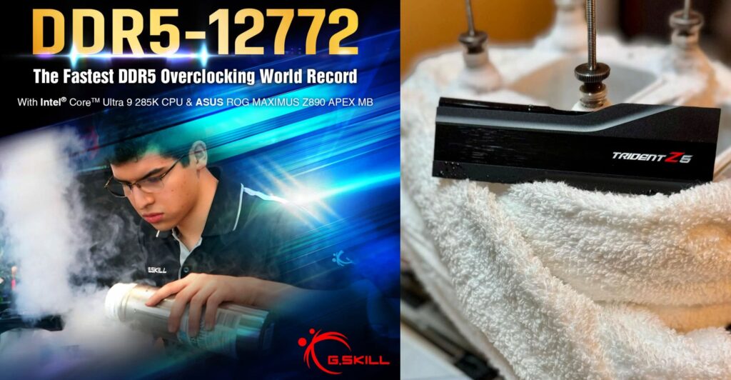 G.Skill achieves new DDR5 memory OC world record at 12772 MT/s