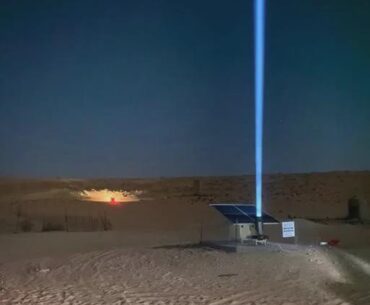 Saudi Arabia has deployed solar-powered laser beacons in the Al Nafud Desert to guide lost travelers to water sources