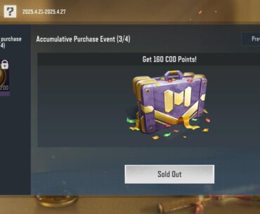Why does it say sold out