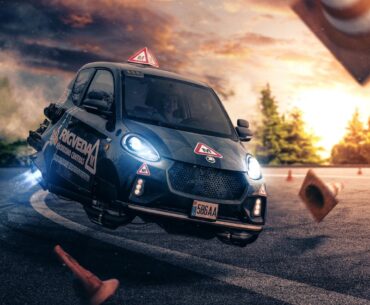 "Driving school" - a local shot I took and edited in Vilnius, LT