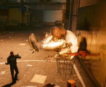 An inventive way to flatline a guy