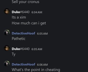 Another cheater