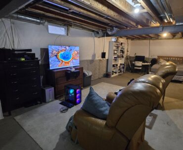 My battlestation made from junk in my basement