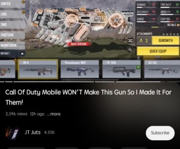 Codm should just hire this guy, bro making legendary/mythic guns like it's nothing