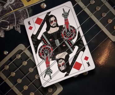 Had to share the Silverhand King from our Cyberpunk 2077 Collectors Edition playing card deck launching this month 🤘🎸