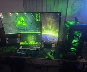 Green on black