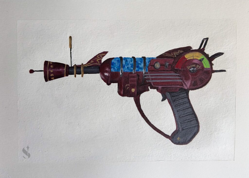 I painted the raygun