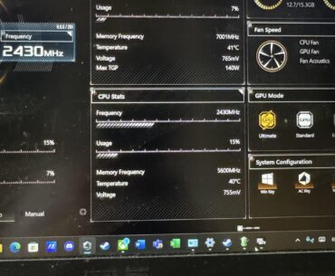 Cpu voltage asus tuf A15 Ryzen 9 8945H