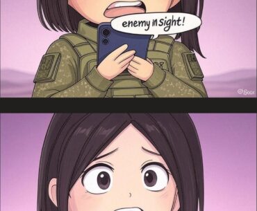When the soldier sees something that you can’t see, what would you do?