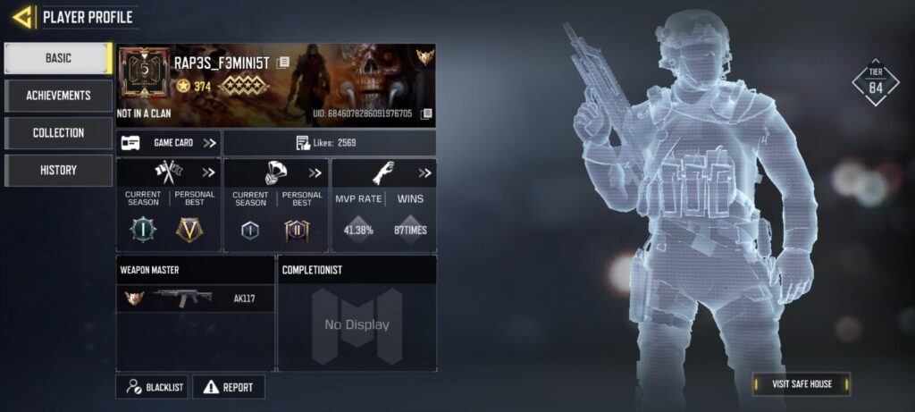 Go ahead and report this guy