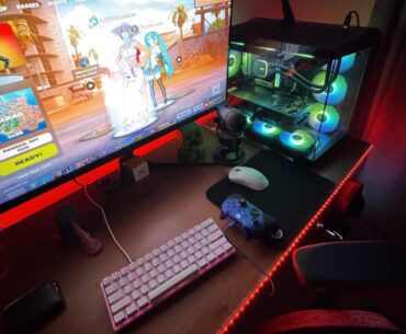 My son’s new setup.