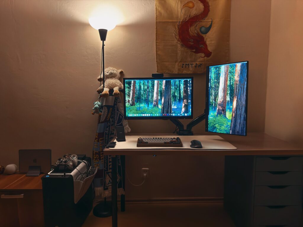 I finished my dual monitor & computer setup