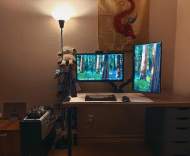 I finished my dual monitor & computer setup