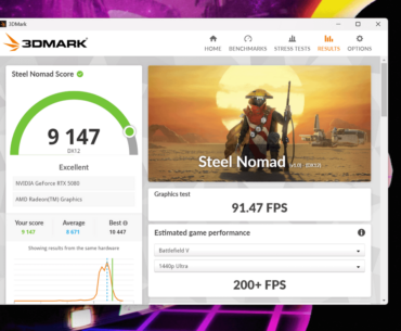 First time in my life overclocking, I wanted to hit 9k on Steel Nomad and managed it (5080)