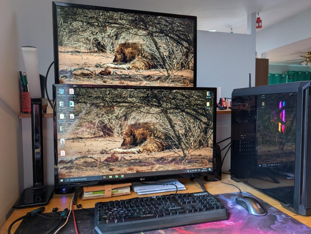 My little corner office