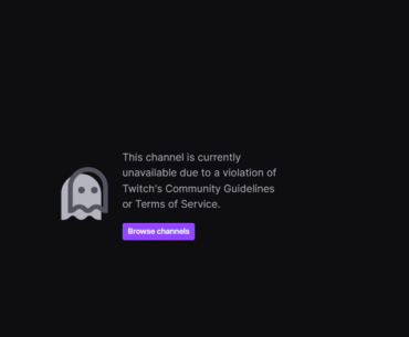 Relog B stream was banned again due to ascii images