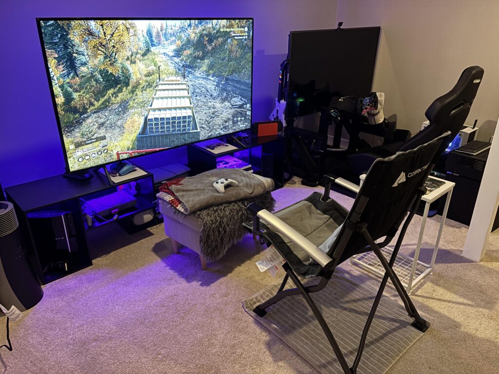 After multiple failed attempts to get a chair I like… camping chair it is, I guess.