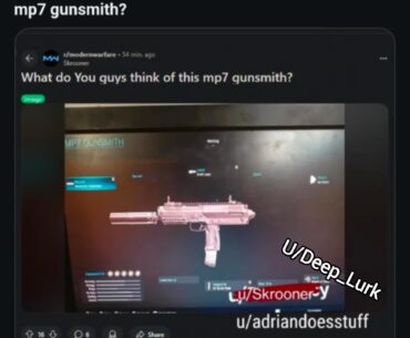 What do you guys think about this dude wondering about this MP7 build ?