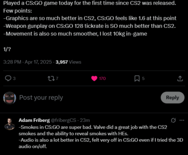 friberg on CS2 vs CS:GO: