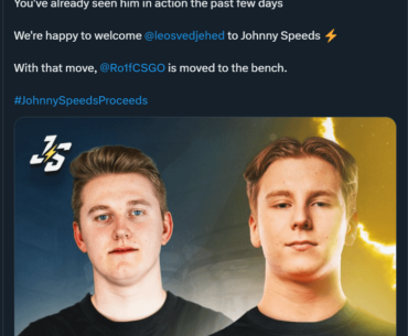 Johnny Speeds makes a roster change