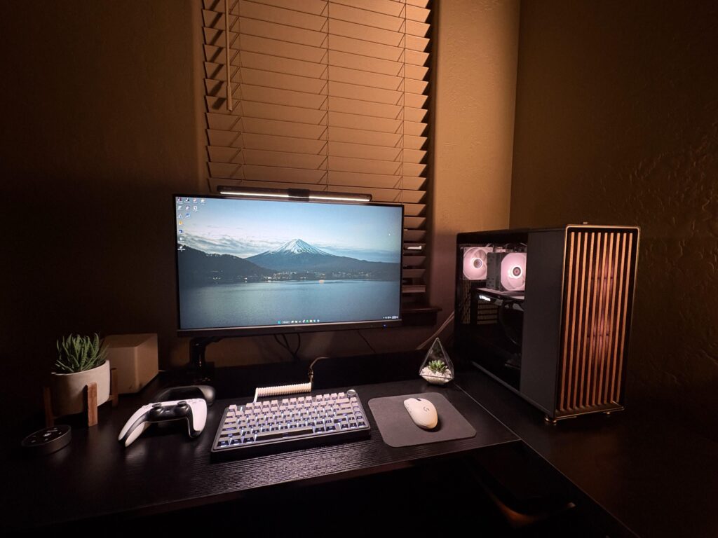 First setup! Just waiting on a deskpad and some speakers to arrive.