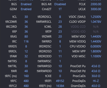 Changing tWR from 60 (EXPO) to 48 causes instability in y-cruncher