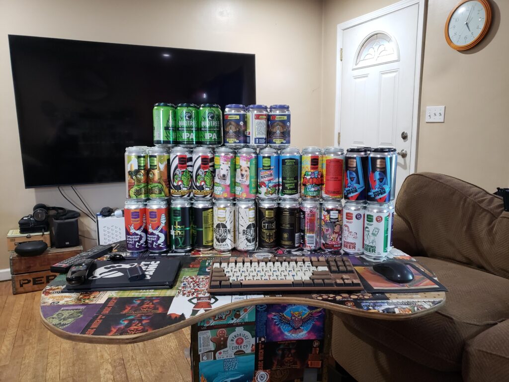 My battle station after a visit to Cincinnati.