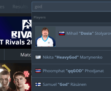 The first result when you type "god" into the HLTV search function is Dosia