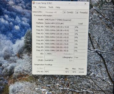 Conservative overclock ryzen 5700g