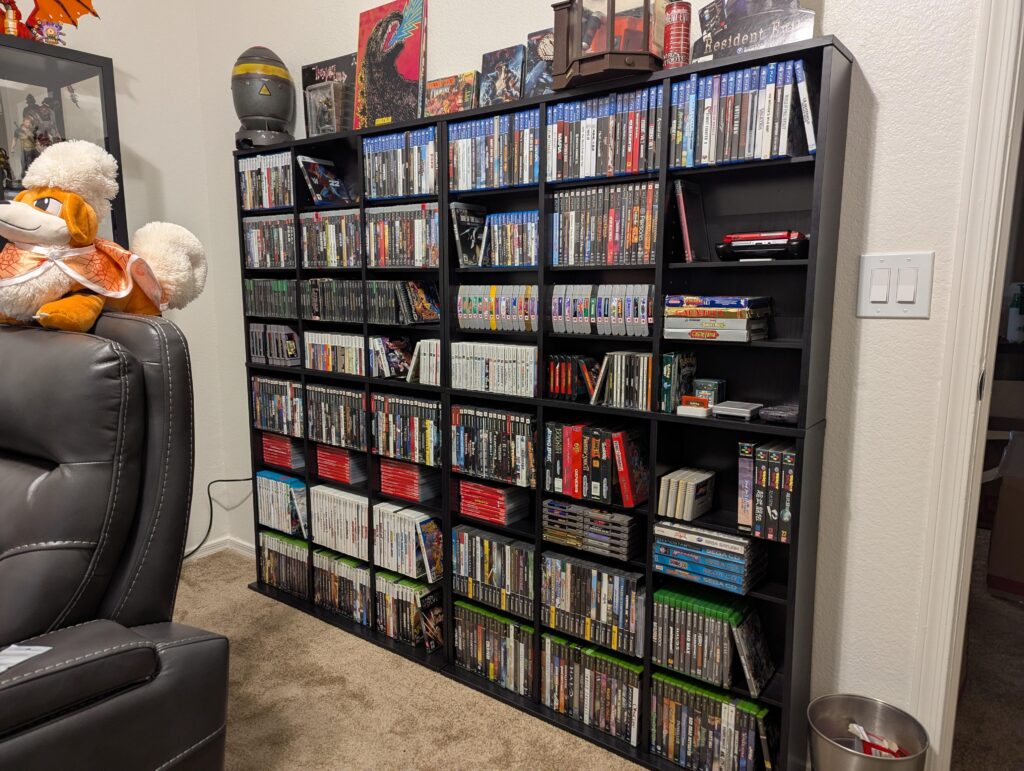 After years of being in storage I finally have my game collection on display again!