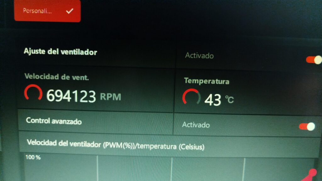 My Rx 580 is showing me these fan values