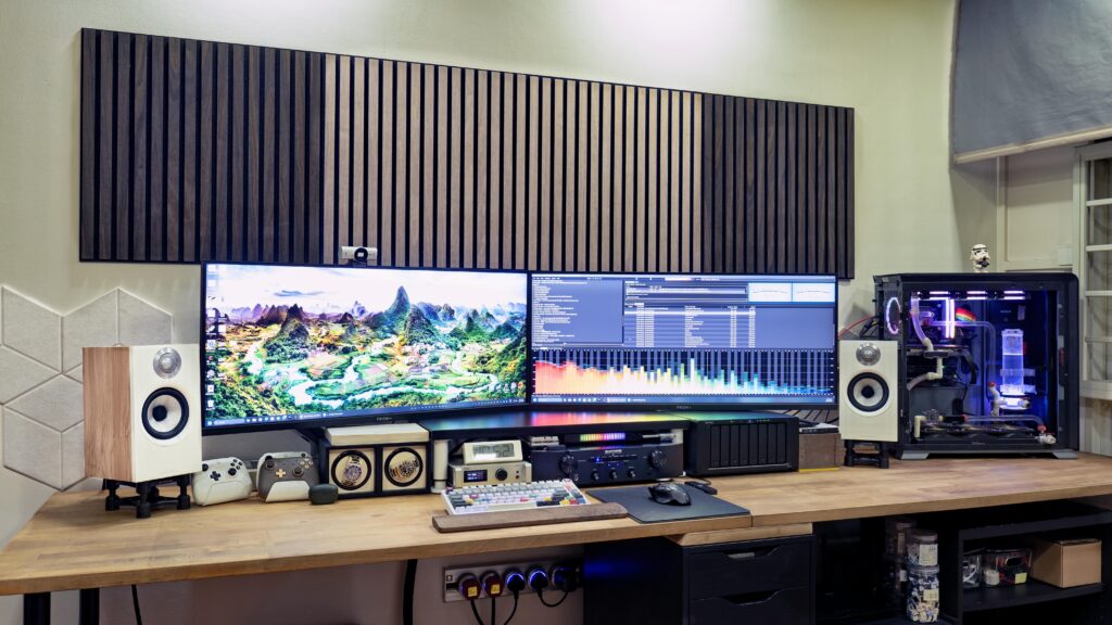 Jumping from Adam Audio T5V to B&W + Marantz, the sound is pretty impressive for gaming too.