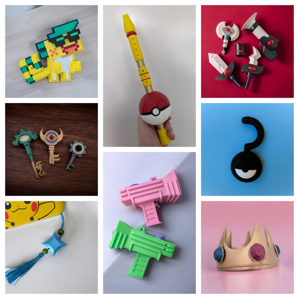 I love making gaming props and replicas! Here are a few examples of props I have made! ❤️