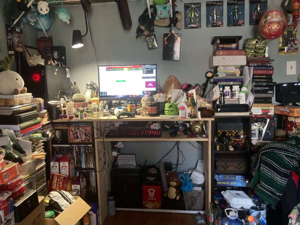 My lived in crap station I come home to every 12 hour shift.