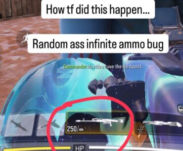 My friend somehow got Ann infinite LMG ammo for the MG42