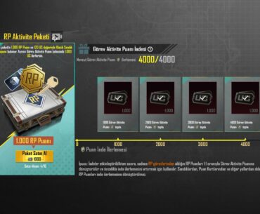 Buying Rp activity pack after level 100…