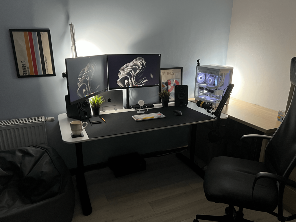 My battle station for working from home and gaming afterward