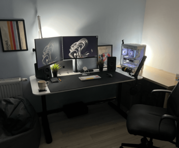 My battle station for working from home and gaming afterward