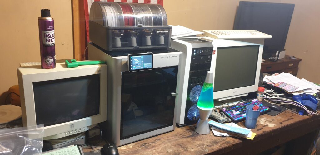 my boyfriends battlestation (180° photo from last post)