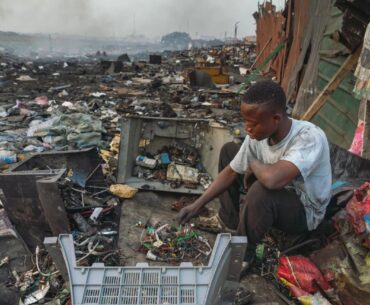 Stunning photos of a vast e-waste dumping ground — and those who make a living off it
