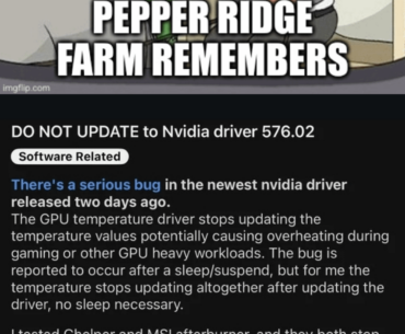 Remember when AMD had driver issues