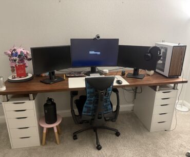 Looking for ideas to convert my desk setup into a standing setup (without replacing it)