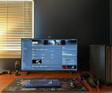 Upgraded my battle station with an LG C2 :D