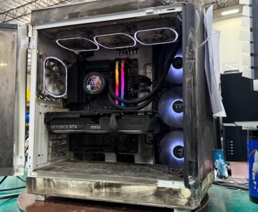 No way this PC survived a house fire...