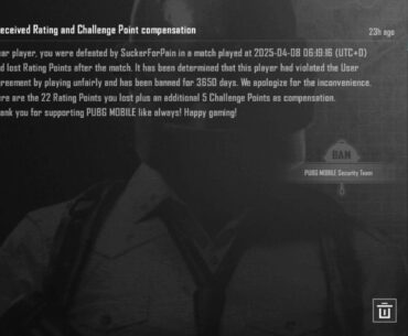 7yrs of playing pubgm and this is the first time I’ve been compensated for getting wrecked