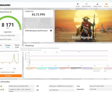 My 4080 Super placed 3rd in Steel Nomad after going back to the previous Nvidia drivers