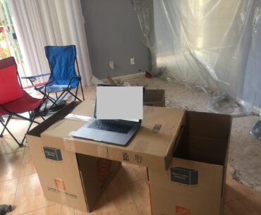 Didn't want to take time off for redoing the floor in my house before moving in, so I worked when I wasn't working.