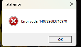 Every time I try to launch the game, it messes up or gives me an error